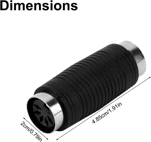 Alt view image 2 of 7 - 2pcs 5 Pin DIN MIDI Coupler Gender Changer Premium 5 Pin DIN MIDI Female to Female Adapters Wireless Connector Splitter Hub Flat Suitable for Recording Studios Live Performances