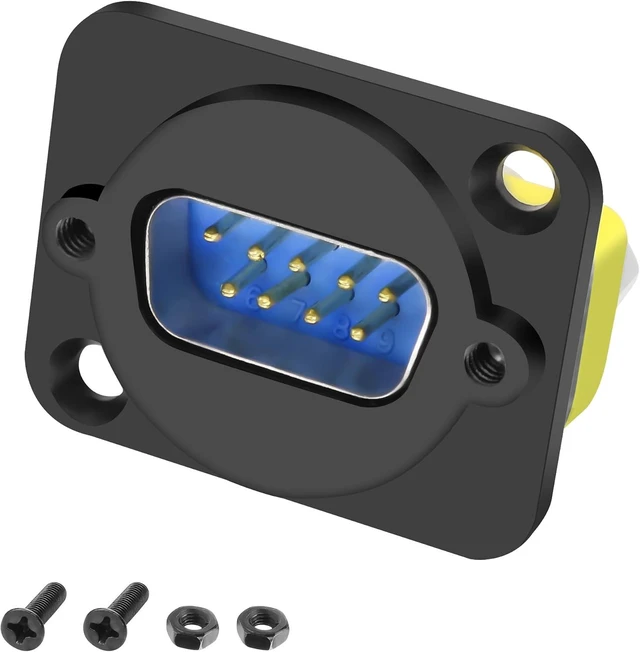 Main image of D-Type DB9 Male to Female Coupler Gender Changer