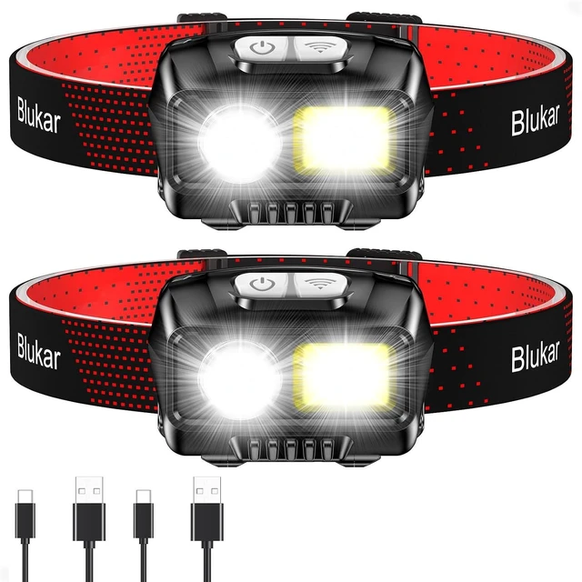 Main image of LED Headlamp Rechargeable 2000L Super Bright Headlight Flashlight