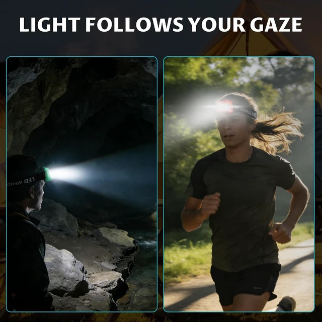 Alt view image 6 of 7 - Camping Headlamp Flashlight 4 Pack Battery Powered Head Lamp Gear