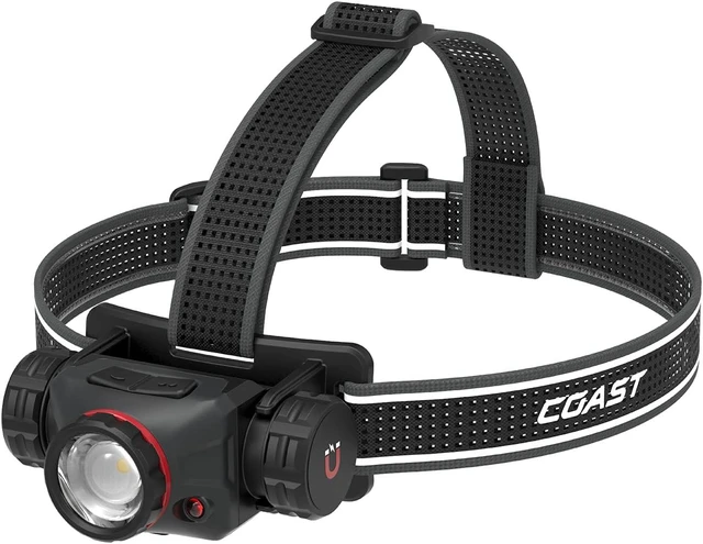 Main image of XPH40R 3000 Lumens Voice-Controlled USB-C Rechargeable LED Headlamp 7 Light Modes Twist Focus Magnetic Base Red/Green Beams