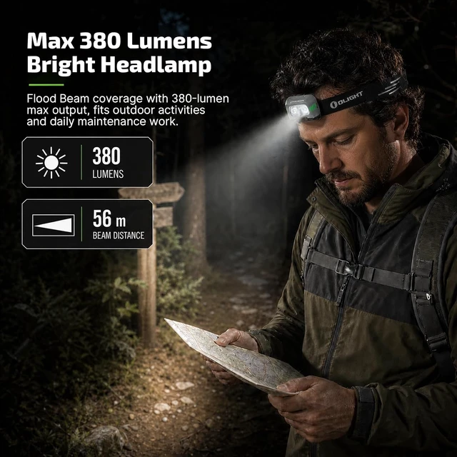 Alt view image 2 of 7 - EasyWave LED Headlamp 3X AAA Battery Powered (Batteries Included)