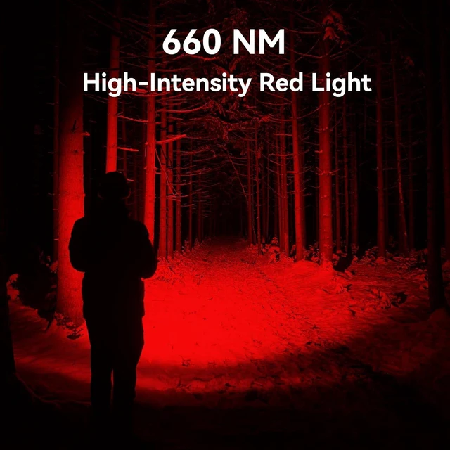 Alt view image 2 of 5 - H25LR Rechargeable LED Headlamp with Red Light 90 High CRI