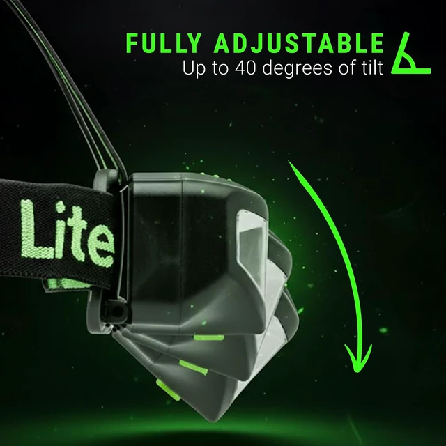 Alt view image 3 of 7 - Quattro 4 Mode LED Headlamp - Rechargeable Hands-Free Lighting for Camping & Hiking 2 Pack