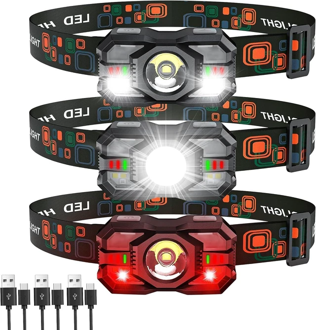 Main image of Rechargeable Headlamp Flashlight 2000 Lumen Super Bright Head Lamp Camping