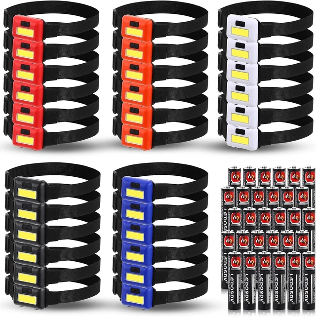 Main image of 30 Pieces Led Headlamp Flashlight Outdoor Head Lamp Adjustable Headband Flashlights with 3 Modes Include 90 AAA Batteries Bright Waterproof Headlights for Outdoor Night Camping Hiking Fishing