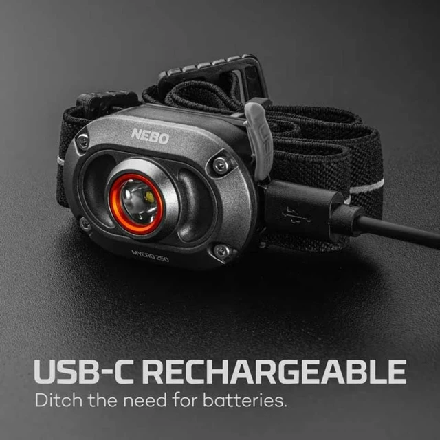 Alt view image 6 of 7 - Mycro 250 Rechargeable Headlamps 250 Lumen Hands-Free Light 2-Pack