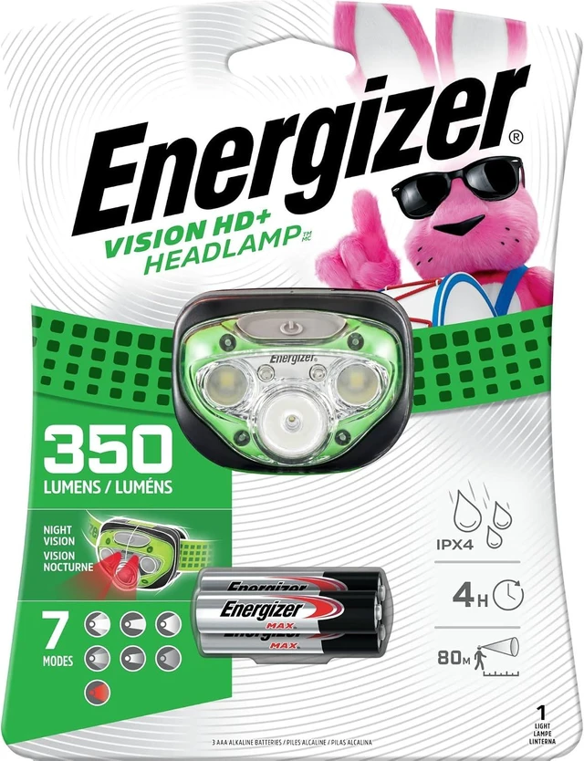 Main image of LED Headlamp Bright and Durable Lightweight Built For Camping Hiking Outdoors Emergency Light Best Head Lamp for Adults and Kids Batteries Included