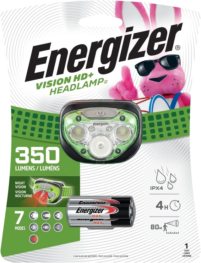 Alt view image 7 of 7 - LED Headlamp Bright and Durable Lightweight Built For Camping Hiking Outdoors Emergency Light Best Head Lamp for Adults and Kids Batteries Included