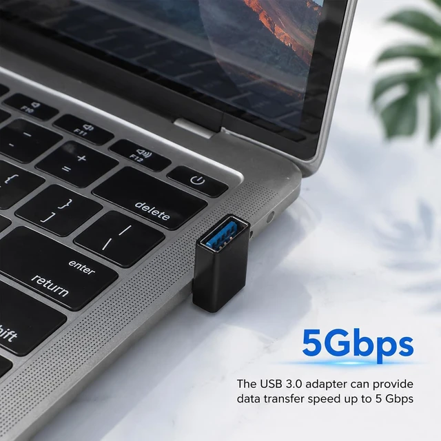 Alt view image 5 of 7 - 2pcs 90 Degree USB 3.0 Adapter USB A Male to Female Converter Extender