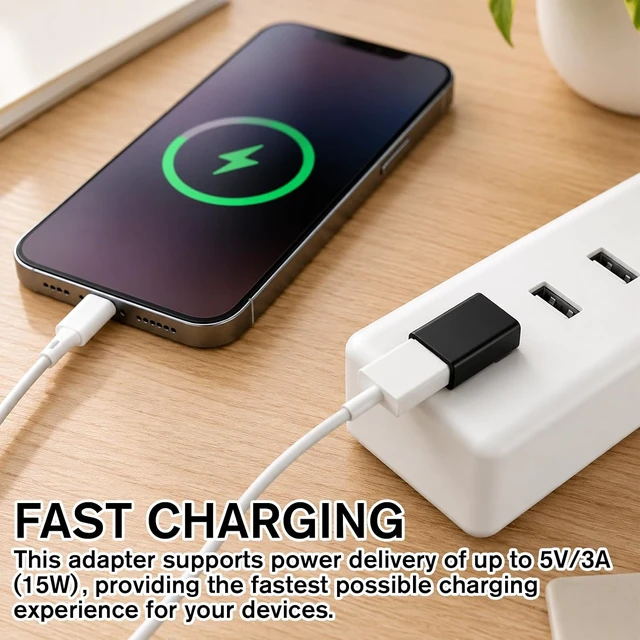 Alt view image 7 of 7 - 2 Pack USB3.1 Type A Male to USB-A Female Adapter Angle USB A Male to Female Converters Up and Down Angle 90 Degree Fast Charging Converter OTG for PC Laptop Power Bank and More
