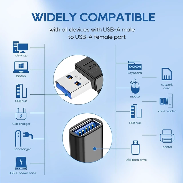 Alt view image 4 of 7 - 90 Degree USB 3.0 Extension Cable Short USB Extender Adapter Right