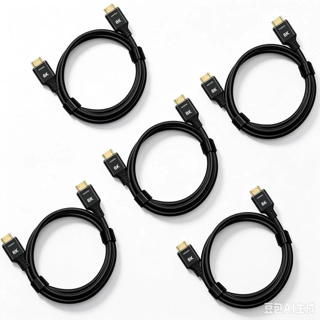 Alt view image 2 of 7 - Ultra High Speed 8K 10K 4K HDMI Cable 3.3ft 5-Pack 48Gbps Nylon Braided