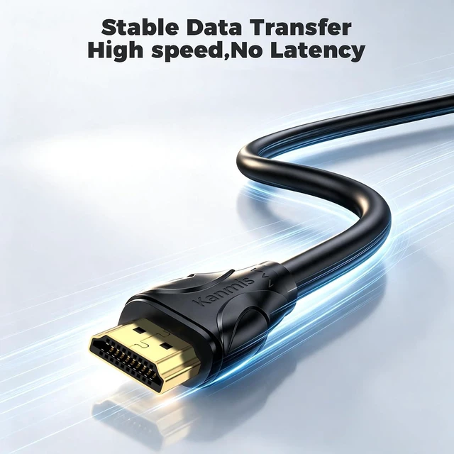 Alt view image 2 of 7 - 25FT HDMI Cables 4K60Hz High Speed 4K HDMI Cord with Gold Plated Connectors Compatible with PlayStation Arc PS3 PC HDTV