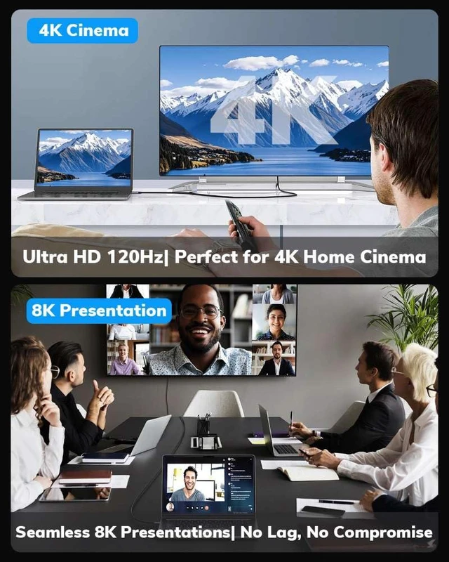 Alt view image 7 of 7 - 10K 8K 4K HDMI Cable 5FT 3Pack HDMI 2.1 Cable