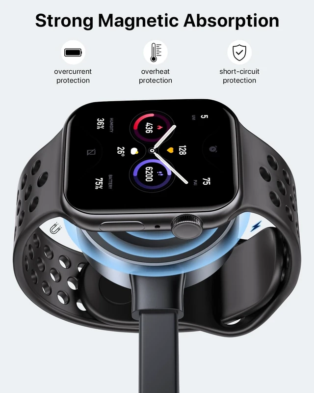 Alt view image 5 of 7 - 100W Retractable USB-C to USB-C 5A Fast Charging 3-in-1 Cable Features Magnetic Charging and Overheating Protection 4.5-Foot USB Type-C for Phone Notebook Pad WatchGray