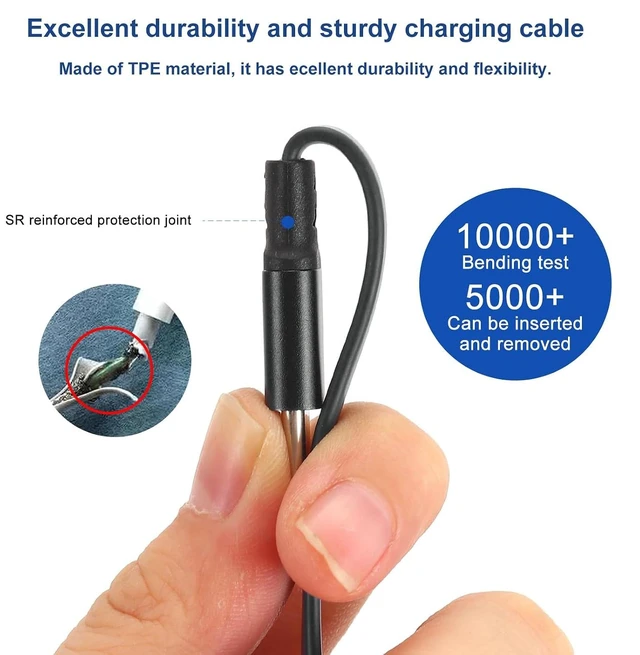 Alt view image 6 of 7 - 3 Pack 3-in-1 Retractable USB C Splitter Cableand Data Transfer Fast Charging QC3.0 Multiple Cord with Type C Port Adapter for iPhone 17/16/15 Series iPad Android and Tablets Smartphones (black)