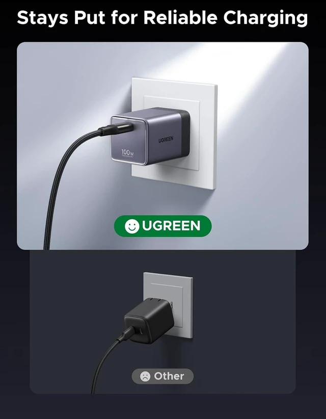 Alt view image 5 of 7 - Nexode Air 100W GaN Wall Charger with USB C Cable
