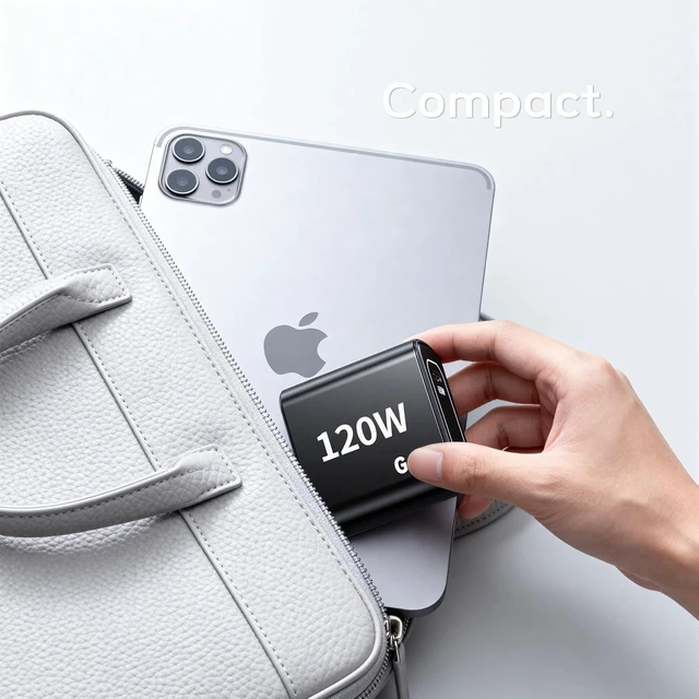 Alt view image 5 of 7 - 120W Fast Charger USB C - 2 Pack 65W PD Dual Port GaN Type C Charging Block