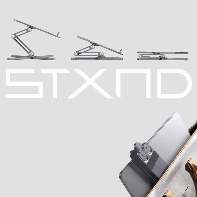 Alt view image 6 of 7 - Model-X 2.0 Laptop Stand Laptop Stand for Desk Adjustable Height