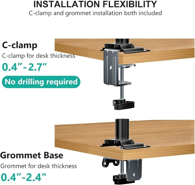 Alt view image 6 of 7 - Adjustable Laptop Desk Mount for 17 inch Notebook or 32 inch Screen