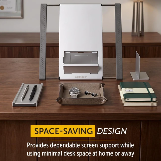 Alt view image 7 of 7 - Go! Travel Laptop and Tablet Stand Aluminum Laptop Riser