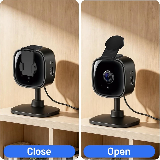 Alt view image 3 of 7 - Privacy Lens Cover for Ring/Blink/Tapo/Eufy Indoor Cameras 2-Pack Black