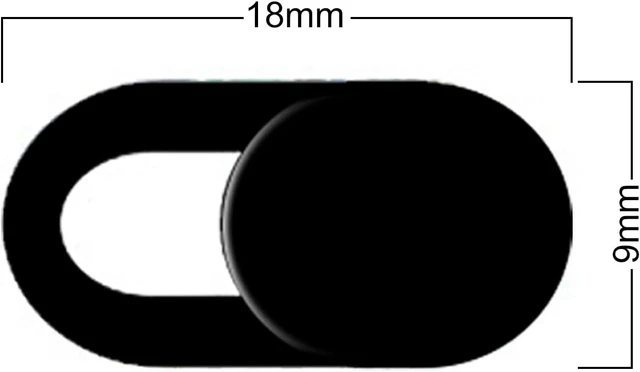 Alt view image 2 of 5 - Webcam Cover Camera Privacy Cover Slide for Laptop/Cell Phone/iPad/PC/Tablet Protect Your Privacy and Security 5 Pcs Black