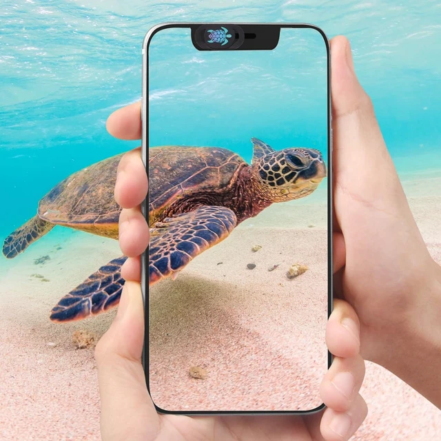 Alt view image 2 of 6 - Webcam Cover Camera Cover Slide for Laptop Privacy 3 Pack Ocean