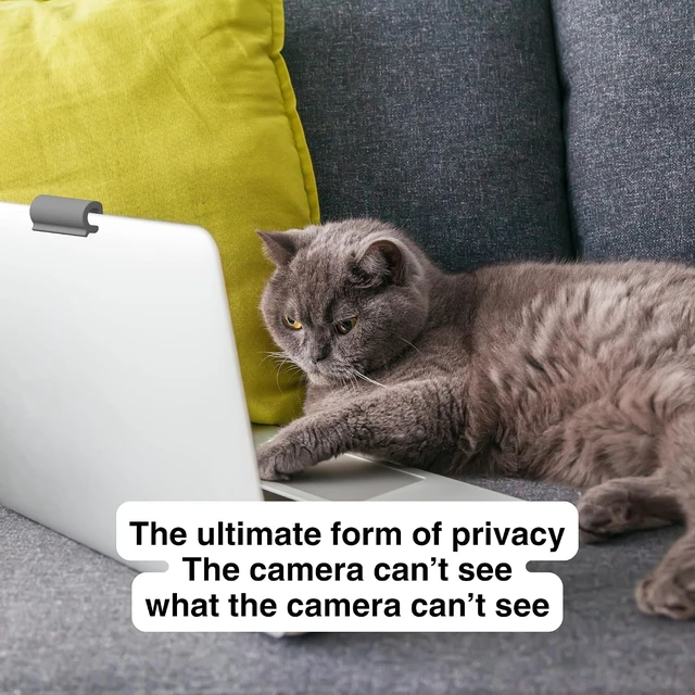 Alt view image 7 of 7 - Webcam Cover Slide for Laptop & Tablet Camera Privacy No Adhesive No Residue Flexible Cover for MacBook iPad PC & More 4 Pack Made in USA