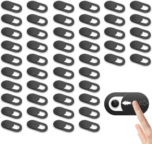 Main image of 50 Pack Webcam Cover Slide Cover for iPhone iPad MacBook iMac Laptop PC 0.03 inch Ultra Thin Web Camera Cover Blocker Slider Accessories for Privacy and Security