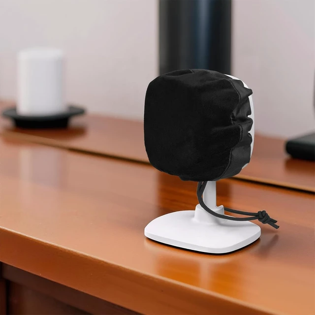 Alt view image 2 of 7 - Indoor Security Camera Cover Drawstring Cover Compatible for Blink Mini 2/TP-Link Tapo C100/ WDR & WiFi 6/Wyze Cam OG/Google 2025 Model Black 1 Pack