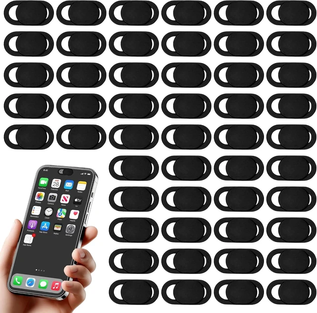 Main image of 50 Pcs Webcam Cover Slide Ultra-Thin Cell Phone Camera Cover