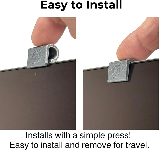 Alt view image 4 of 7 - Webcam Cover Slide for Laptop Clip-On Thin Flexible Push-On Camera Cover for MacBook PC & Chromebook No Adhesive No Residue Made in the USA 6 Pack