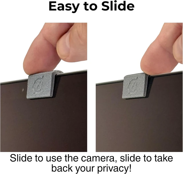 Alt view image 5 of 7 - Webcam Cover Slide for Laptop Clip-On Thin Flexible Push-On Camera Cover for MacBook PC & Chromebook No Adhesive No Residue Made in the USA 6 Pack