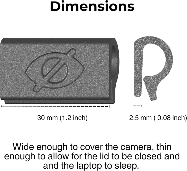 Alt view image 6 of 7 - Webcam Cover Slide for Laptop Clip-On Thin Flexible Push-On Camera Cover for MacBook PC & Chromebook No Adhesive No Residue Made in the USA 6 Pack
