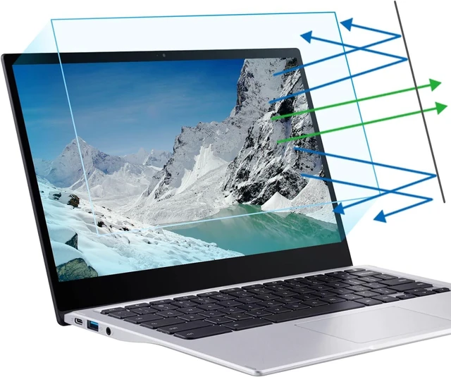 Main image of 2-Pack 16 inch Anti Blue Light Screen Protector Eye Protection Anti Glare & Blue Light Blocking Screen Filter Compatible with All 16 Laptops with 16:10 Aspect Ratio