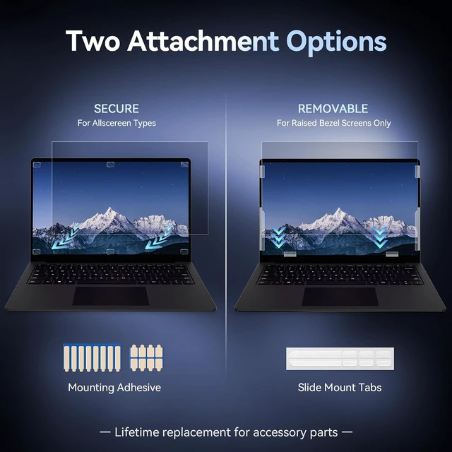 Alt view image 6 of 7 - Laptop Privacy Screen Compatible with 14 Inch 16:10 Aspect Ratio 302x188mm
