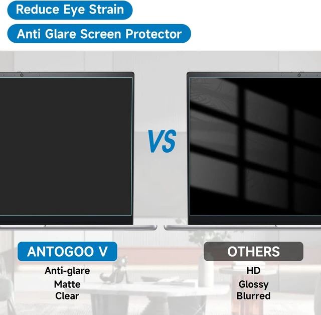 Alt view image 3 of 7 - 2 Pack 16 Inch 16:10 Anti Blue Light Laptop Screen Protector Reduce Eye Strain Anti Glare Screen Protector for 16 with 1920x1200 Resolution Laptops Not for 16.1
