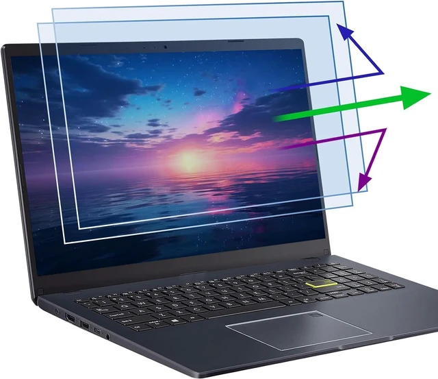 Main image of 2 Pack 16 Inch 16:10 Anti Blue Light Laptop Screen Protector Reduce Eye Strain Anti Glare Screen Protector for 16 with 1920x1200 Resolution Laptops Not for 16.1