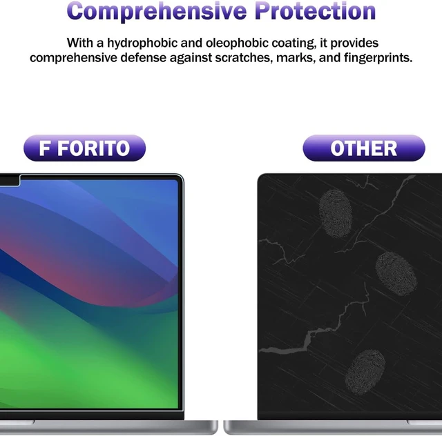 Alt view image 4 of 7 - 2-Pack Anti Blue Light Matte Screen Protector Compatible with MacBook Air 13.6/13 inch (2026-2022 M5 M4 M3 M2) Eye Protection Blue Light Blocking & Anti Glare Laptop Screen Protector