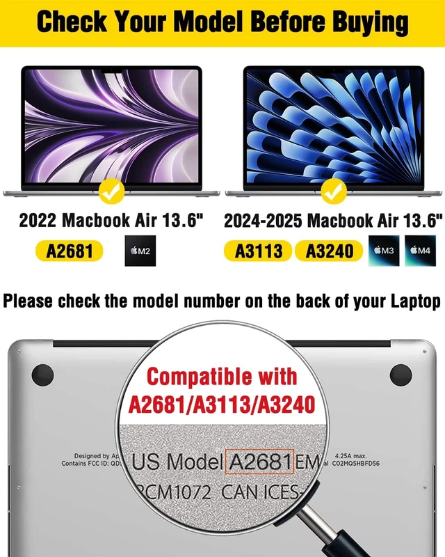 Alt view image 7 of 7 - Magnetic Privacy Screen Protector Compatible with MacBook Air 13.6/13 inch (2022-2026 M2 M3 M4 M5) 360° Anti Peeping Removable Anti Blue Light Anti Glare Laptop Privacy Screen Shield