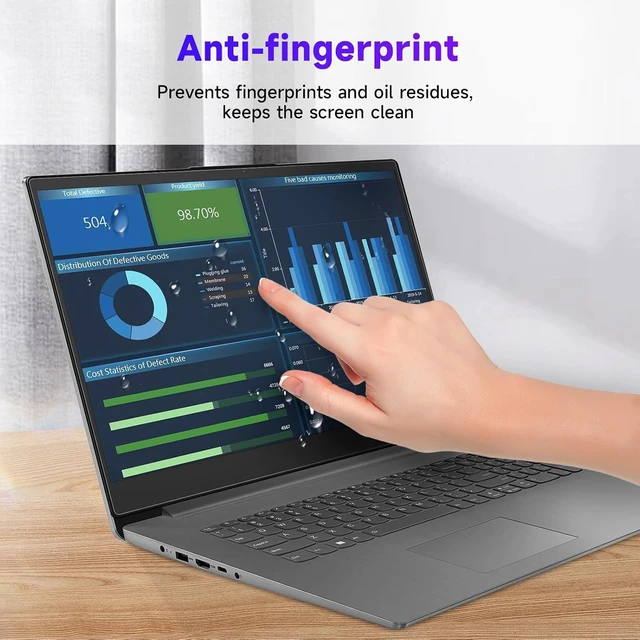 Alt view image 7 of 7 - 2 Pack 14-Inch 16:10 Blue Light Filter Laptop Screen Protector