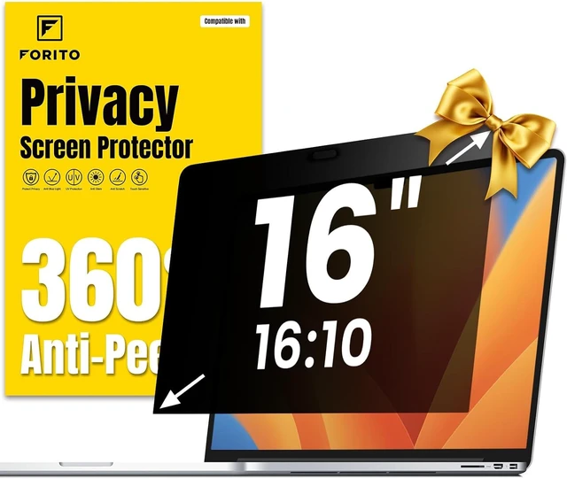 Main image of 16 Inch 16:10 360° Laptop Privacy Screen Protector Anti Peeping and Anti Glare Laptop Privacy Shield Reduce Eye Strain & Eye Protection