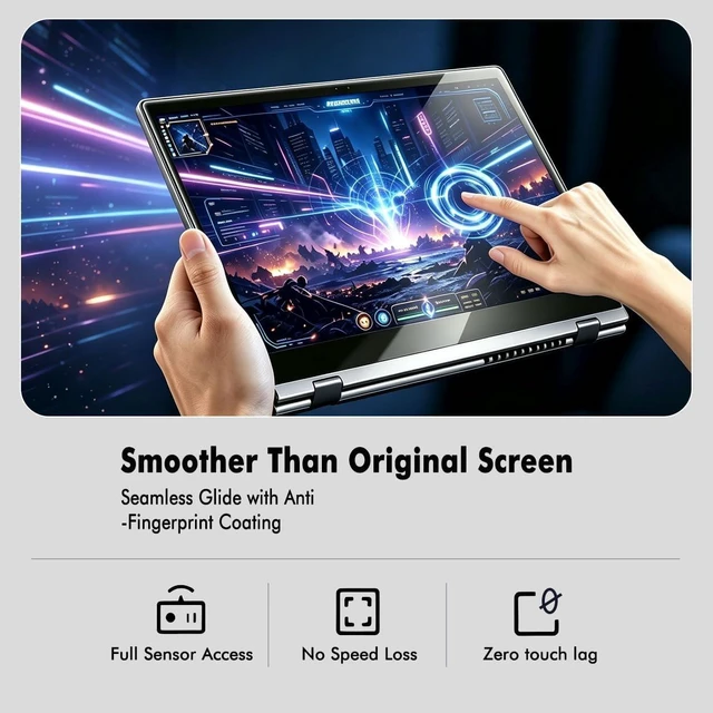 Alt view image 5 of 7 - 2-Pack 15.6 Inch Laptop Screen Protector for 15.6 HP//Sony////MSI//Razer/Toshiba/ 15.6 16:9 Aspect Laptop High Definition Anti-Scratch Clear Shield (345x194mm/ W x H)