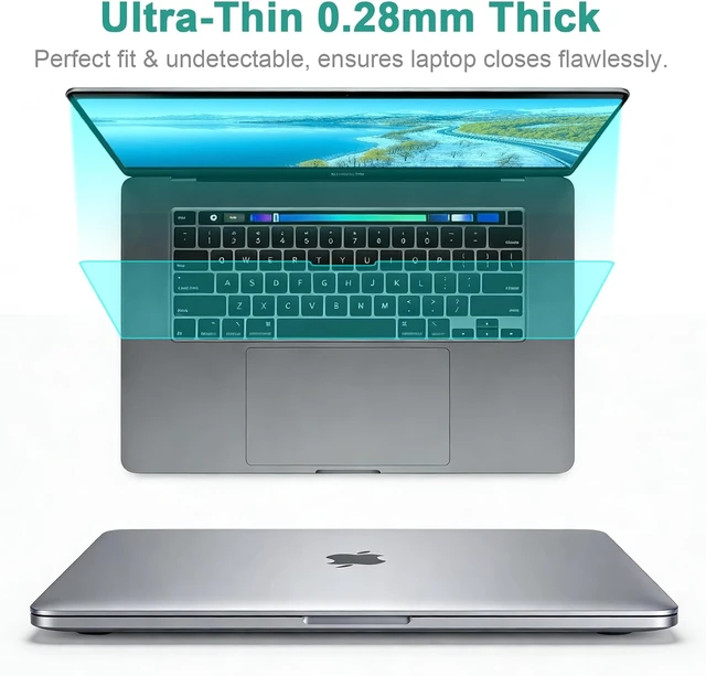Alt view image 4 of 7 - 2-Pack Anti Blue Light Screen Protector for MacBook Air 13.6/13 Inch (2022-2026 M2 M3 M4 M5 Chip) Matte Anti Glare Filter Eye Protection Shield for Mac 13.6 Anti-Scratch Protector