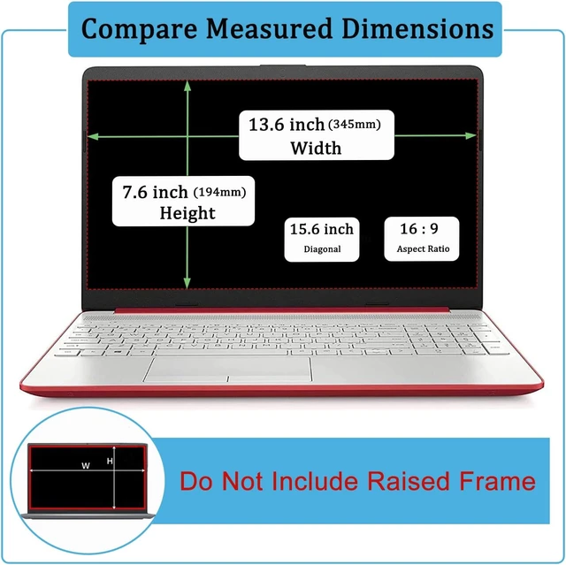 Alt view image 2 of 7 - 2 Pack 15.6 inch Anti Glare Screen Protector for HP 15.6 Laptop /HP Envy x360 /Pavilion /Probook /EliteBook /OMEN /Chromebook HP 15-eg 15-eh 15-er 15-dw 15-dy 15-ef 15-ee 15-ed 15t 15z 15m Laptop