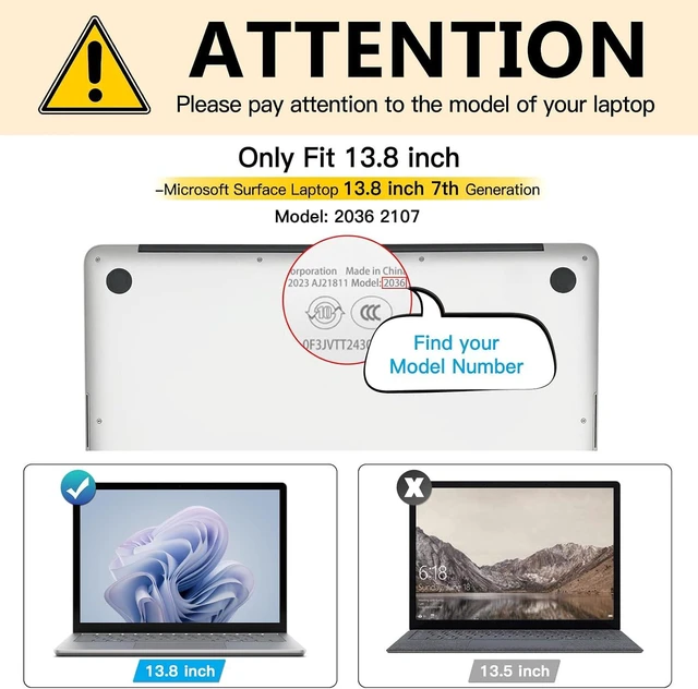 Alt view image 2 of 7 - Privacy Screen for Microsoft Surface Laptop 13.8 inch 7th Gen