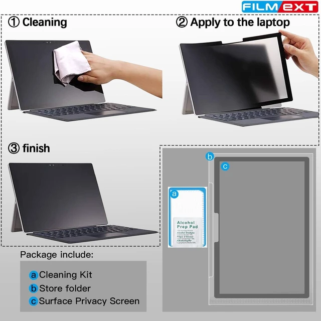Alt view image 7 of 7 - Privacy Screen for Microsoft Surface Laptop 13.8 inch 7th Gen