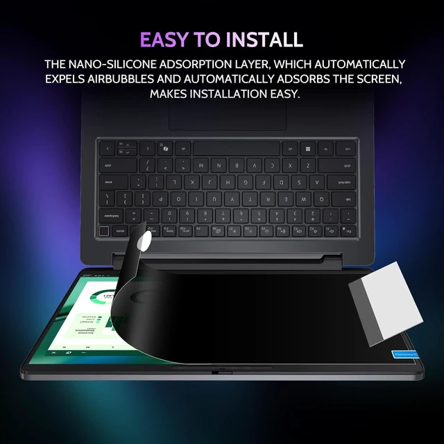 Alt view image 7 of 7 - 360° Privacy Screen for Laptop 15.6 Inch 16:9 Aspect Ratio